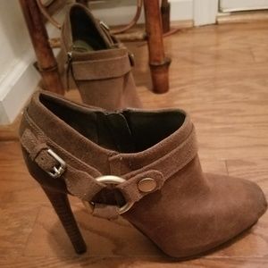 Gorgeous Brown  Suede Booties NWOT